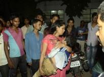 A victim of Gandhi Maidan stampede being taken to Patna Medical College and Hospital for treatment in Patna. IANS