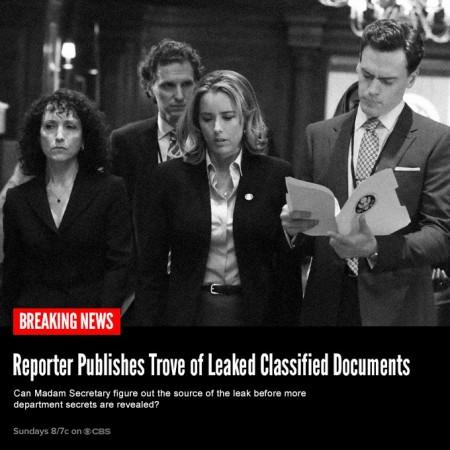 Can Elizabeth find the source for leak? Madam Secretary