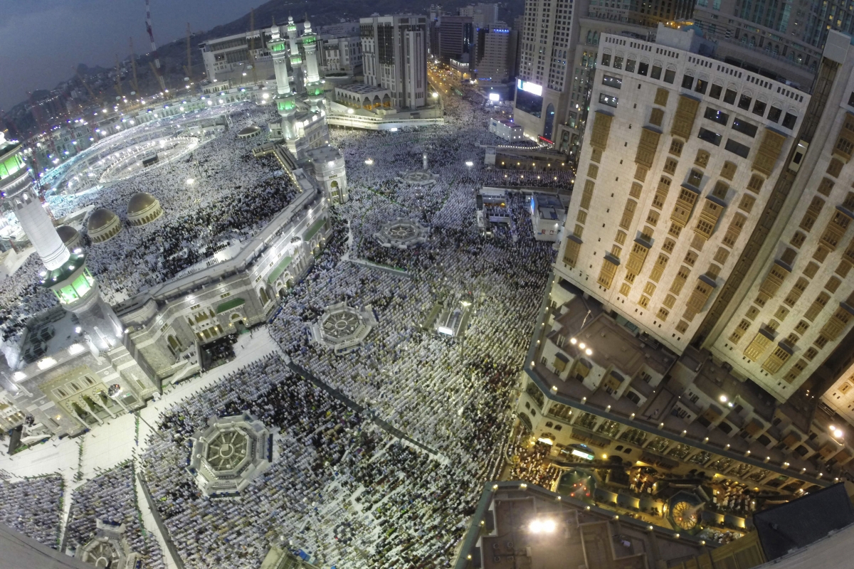Muslim pilgrims pray around the holy Kaaba at the Grand Mosque during the annual Hajj pilgrimage in Mecca Muslim pilgrims pray around the holy Kaaba at the Grand Mosque during the annual Hajj pilgrimage in Mecca