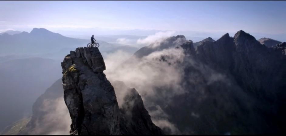 'Riding The Ridge' starring Danny MacAskill who took a death-defying ride on the Black Cuillins mountain range 'Riding The Ridge'