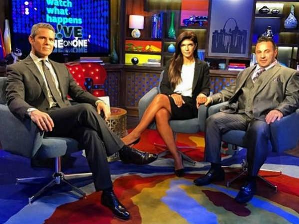 Teresa Giudice and Joe Giudice on Andy Cohen hosted show on Watch What Happens: Live on Bravo. Teresa Giudice And Joe With Andy Cohen