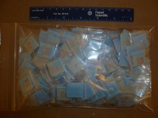 The bags of heroin found with the four-year-old Mother arrested after four year old distributes heroin among friends