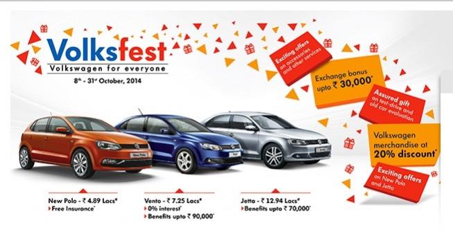 Festive Season Offers: Volkswagen India Announces Volksfest 2014, Freebies and Discounts Galore Festive Season Offers: Volkswagen India Announces Volksfest 2014, Freebies and Discounts Galore