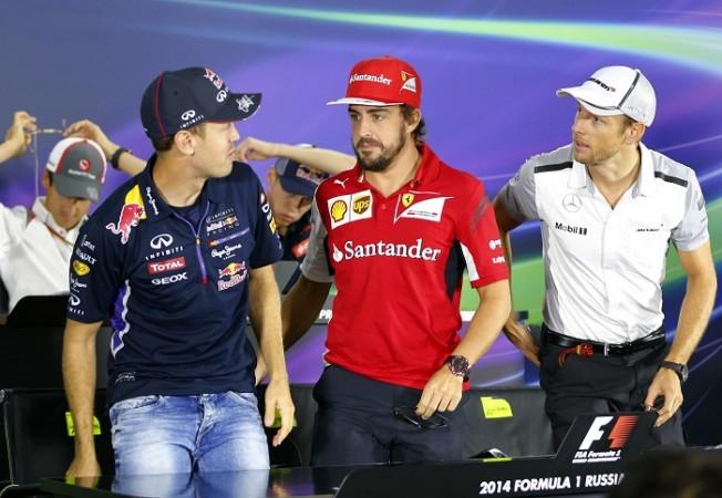 All the F1 drivers showed their support for Bianchi Vettel Red Bull Alonso Ferrari Button McLaren