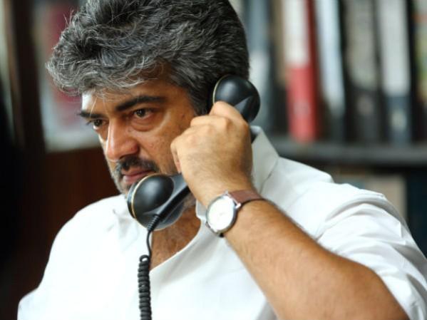 A stylish still of Ajith Kumar from Veeram. Ajith Kumar