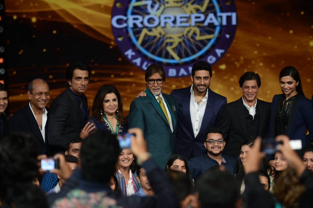 Shah Rukh Khan's 'Happy New Year' Team on Amitabh Bachchan's 'Kaun Banega Crorepati 8'