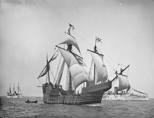 Columbus Day 2014: Here are quotes and sayings to remember Christopher Columbus' arrival to America. (Photo: A replica of Christopher Columbus' caravel Santa Maria is shown in this circa 1892 handout photo provided by the United States Library of Congress on 13 May 2014) Columbus Day 2014: Here are quotes and sayings to remember Christopher Columbus' arrival to America.