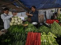 Street side vegetable vendor