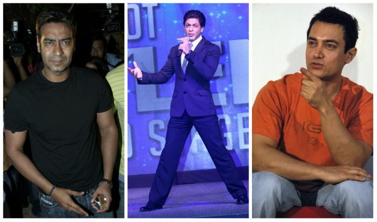 Ajay Devgn, Shah Rukh Khan, Aamir Khan
