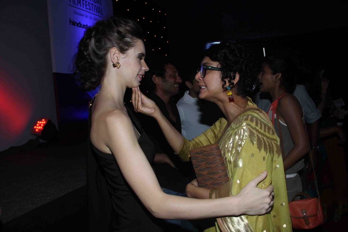 Kalki and Kiran share a light moment. Kalki Koechlin, Kiran Rao