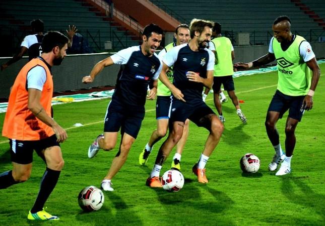 Atletico de Kolkata players during a training session Atletico de Kolkata Luis Garcia Fikru