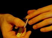 trimming nails