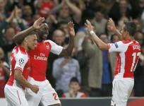 Alex Oxlade-Chamberlain Danny Welbeck Alexis Sanchez Arsenal