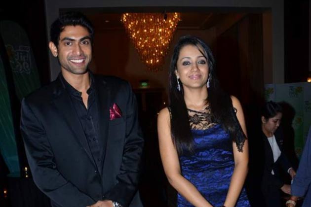 Rana Daggubati with Trisha
