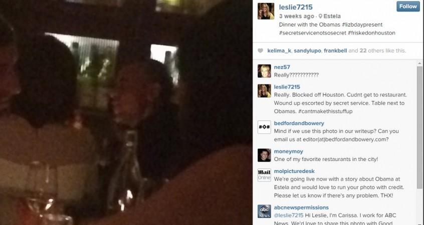 Obamas dine at New York restaurant, where the President's credit card was rejected Obamas dine at New York restaurant, where the President's credit card was rejected