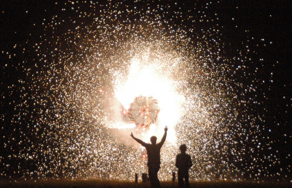 People ignite fireworks during Diwali celebrations Diwali 2014