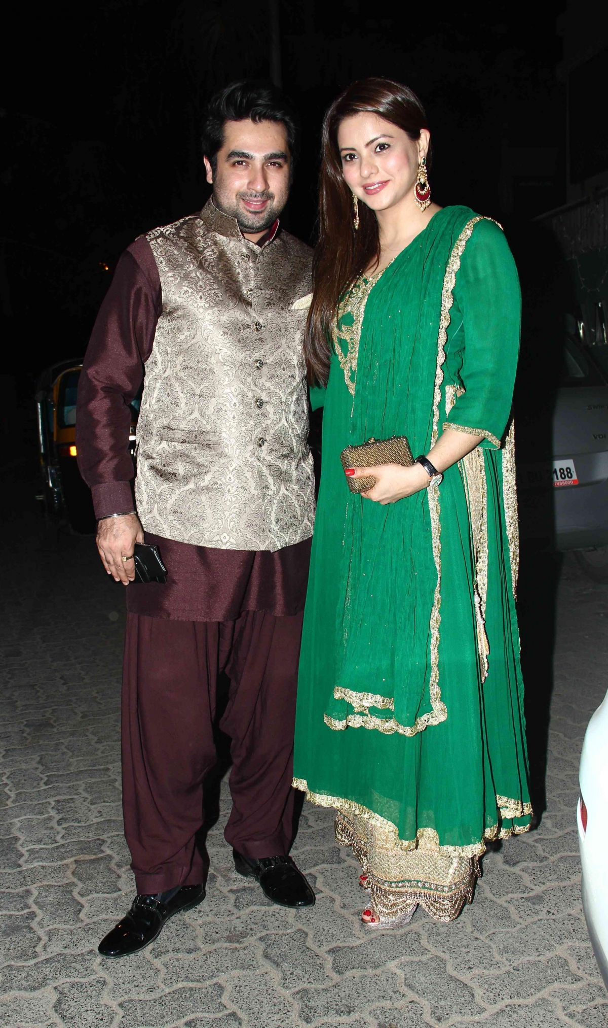 Aamna Sharif with husband Amit at pre-Diwali bash party Pre Diwali Bash