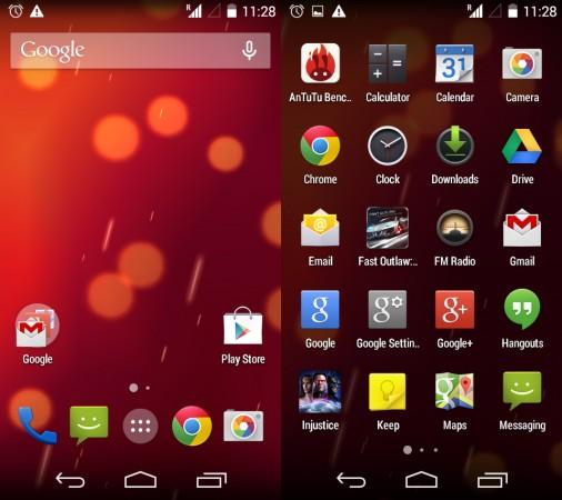 Interface of Karbonn Sparkle V Karbonn Sparkle V handset interface