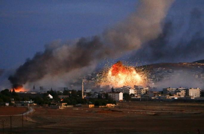 Turkish army helps injured ISIS militants reach hospitals for treatment by lighting the night sky with the help of flares. Turkish army helps injured ISIS militants reach hospitals for treatment by lighting the sky with the help of flares.