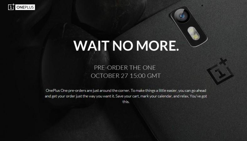 OnePlus One Pre-Order page OnePlus One Pre-Order page