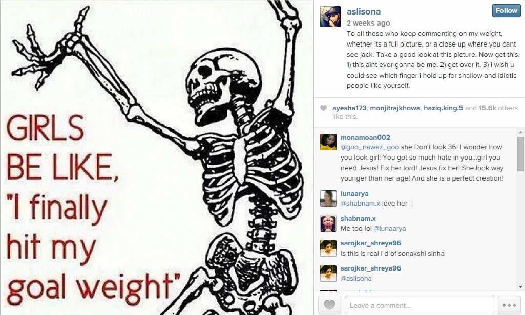 Instagram post by Sonakshi Sinha Celebs who Fought Back the Haters Boldly