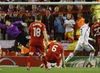 Cristiano Ronaldo Real Madrid Martin Skrtel Liverpool