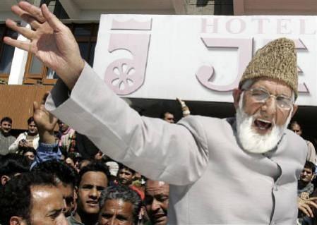 Kashmiri separatists Syed Ali Shah Geelani. Geelani