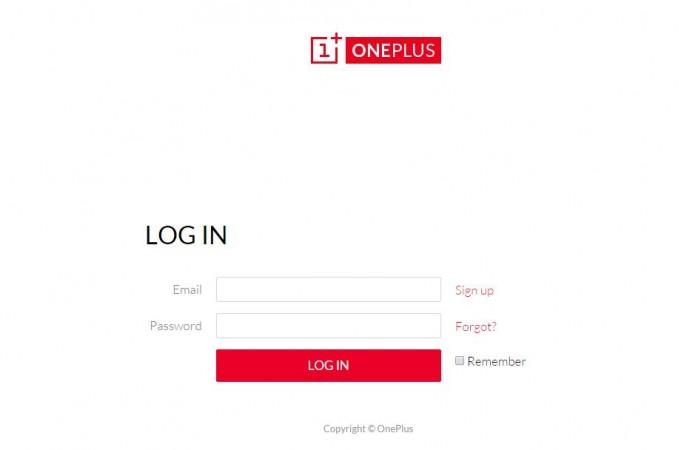 OnePlus One to Go up for Pre-Order on 27 October; Specifications, Availability Details OnePlus One log-in page