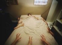 Dead body under hotel beds