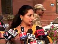 k-kavitha-meets-rajnath-singh-over-division-of-officers-in-telangana-and-andhra