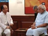 japans-softbank-ceo-meets-pm-narendra-modi-in-new-delhi