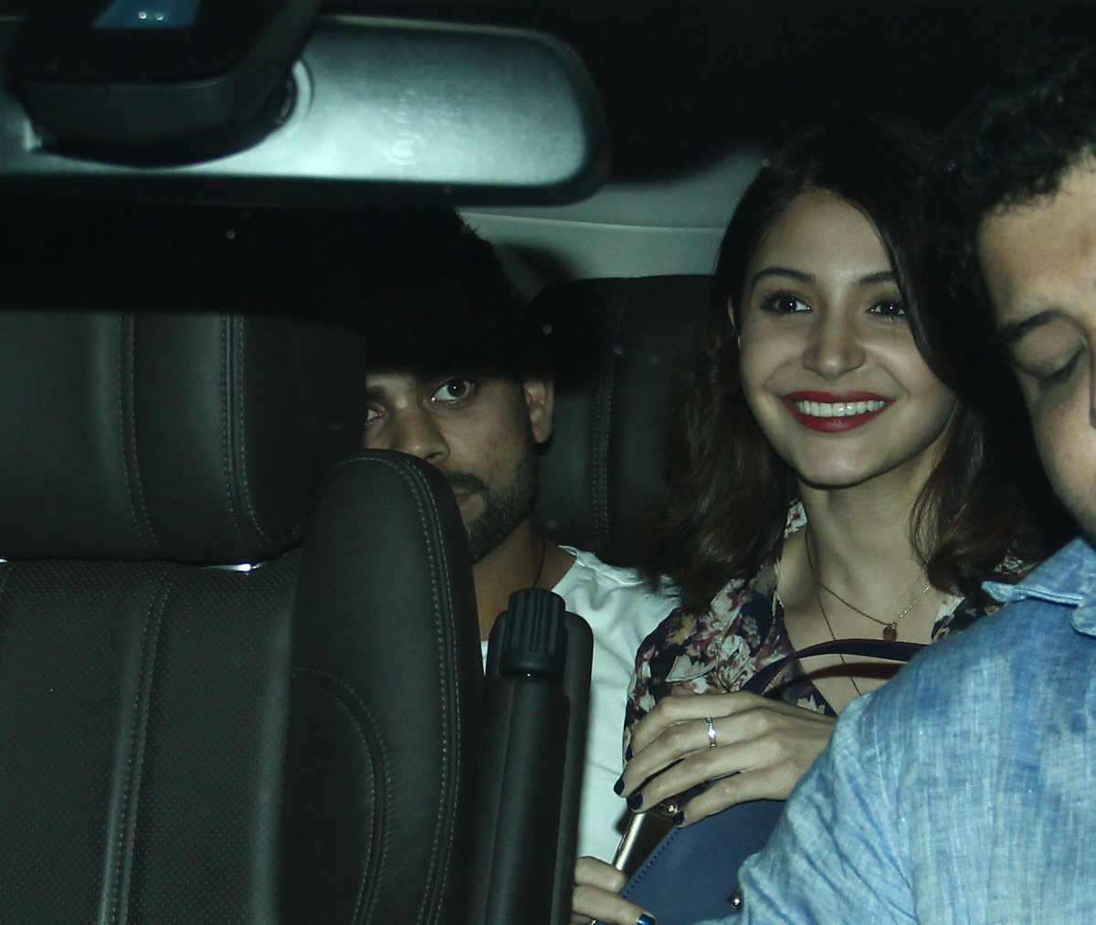 Anushka Sharma couldn't hide her smile Anushka Sharma - Virat Kohli