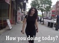A woman in a viral video showing street harassment in New York, has received death and rape threats.