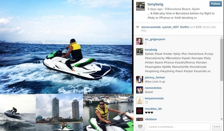 Tonybeig brags about his luxurious lifestyle on instagram tonybeig power abuse