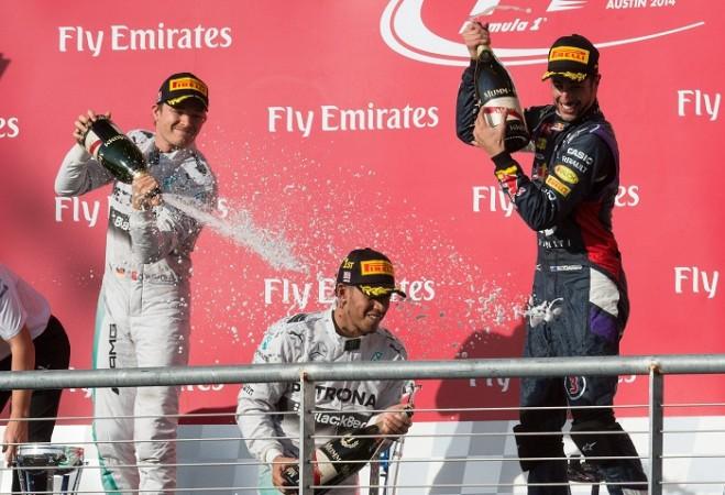 Rpsberg Hamilton Mercedes Ricciardo Red Bull US Grand Prix