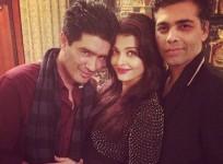 Aishwarya Rai Bachchan, Manish Malhotra and Karan Johar