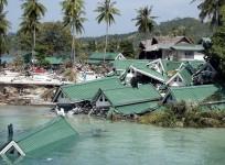 Waves of Tsunami 2004 destroyed countries and killed many people