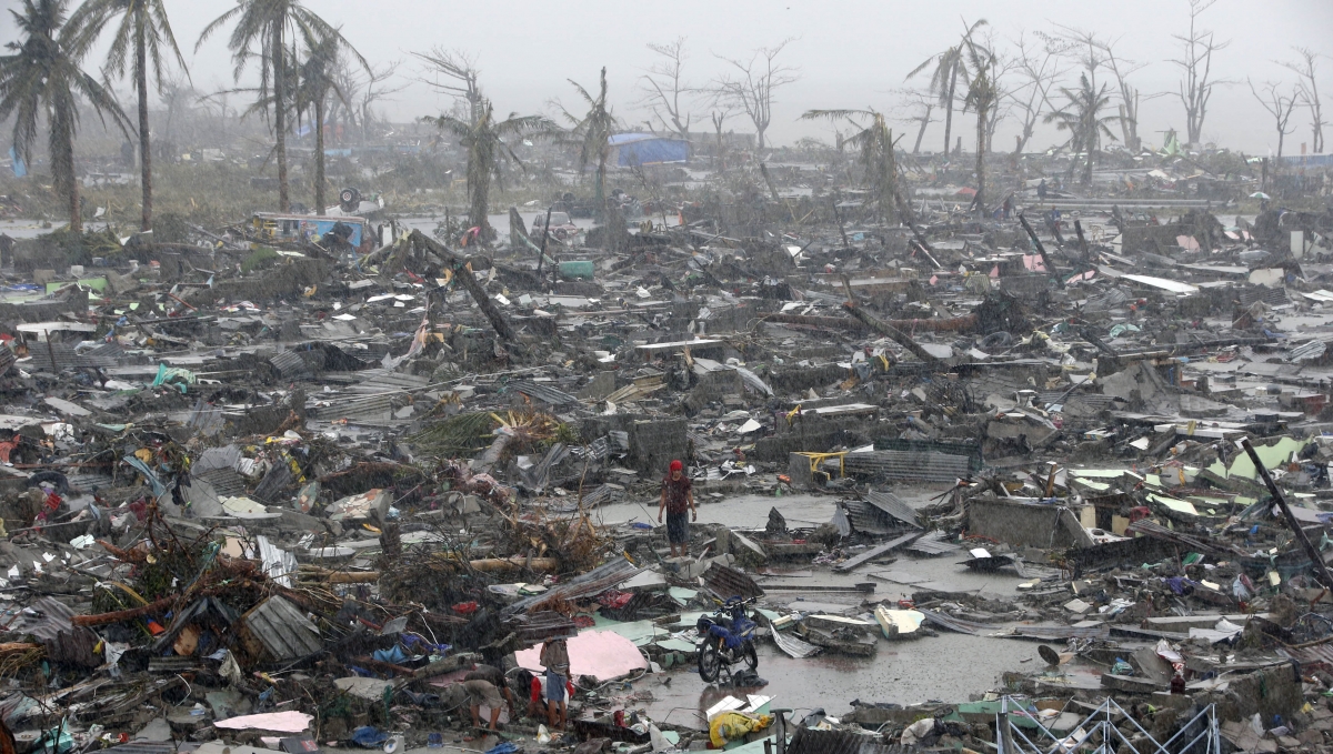 Super Typhoon Haiyan battered Tacloban city in central Philippines