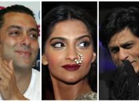 Salman Khan, Sonam Kapoor, Shah Rukh Khan