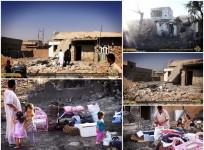 ISIS showing the destruction in ISIS-held areas of Salahuddin province following a U.S.lead coalition bombing.