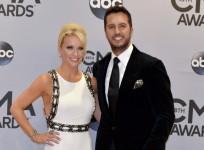 Luke Bryan and wife at the CMAs