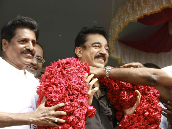 Kamal Haasan is Garlanded
