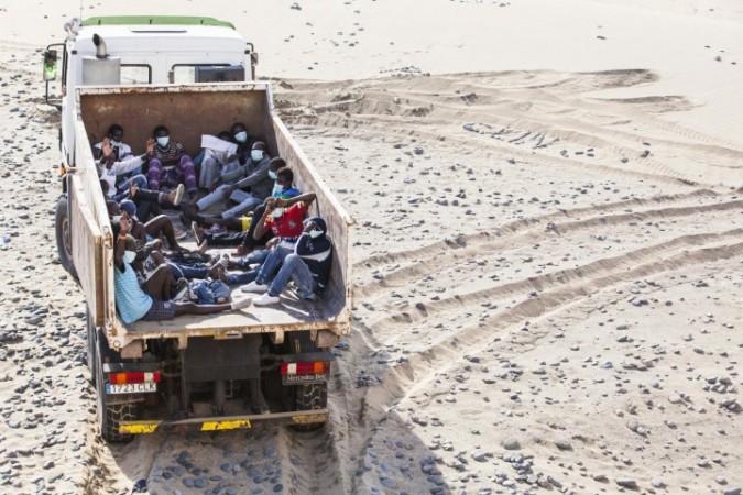 Canary Islands Ebola Scare: Local media report the illegal migrants –who were from places including Sierra Leone -- were kept isolated for seven hours. Canary Islands Ebola Scare: Local media report the illegal migrants –who were from places including Sierra Leone -- were kept isolated for seven hours.