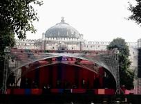 Sound check at Puran Quila, Delhi for the South Asian Bands Festival