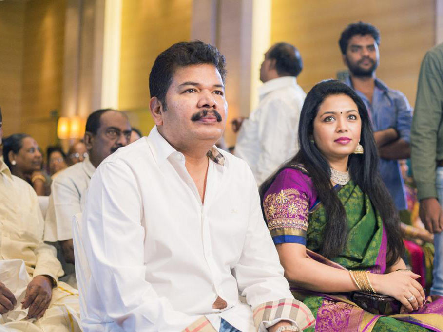 Shankar with his wife at Atlee Kumar's Wedding
