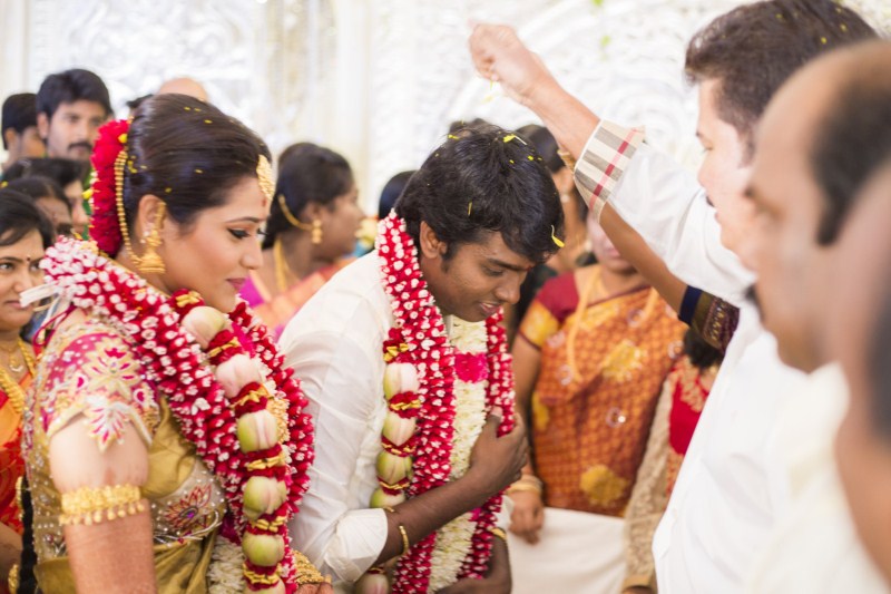 Shankar Blessing Atlee-Krishna Priya at Their Wedding