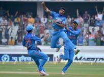 Umesh Yadav India Ajinkya Rahane Akshar Patel