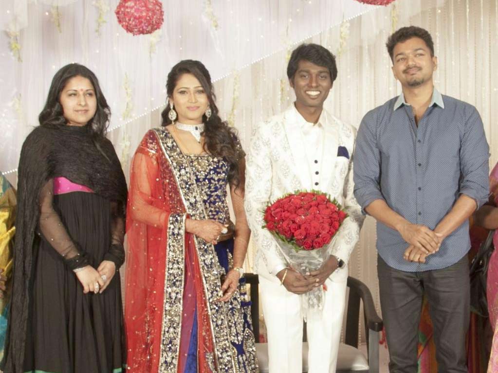 Sangeetha, Krishna Priya, Atlee Kumar with Vijay