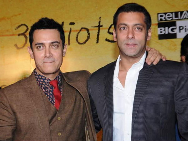 Aamir Khan with Salman Khan at an event related to Aamir Khan with Salman Khan