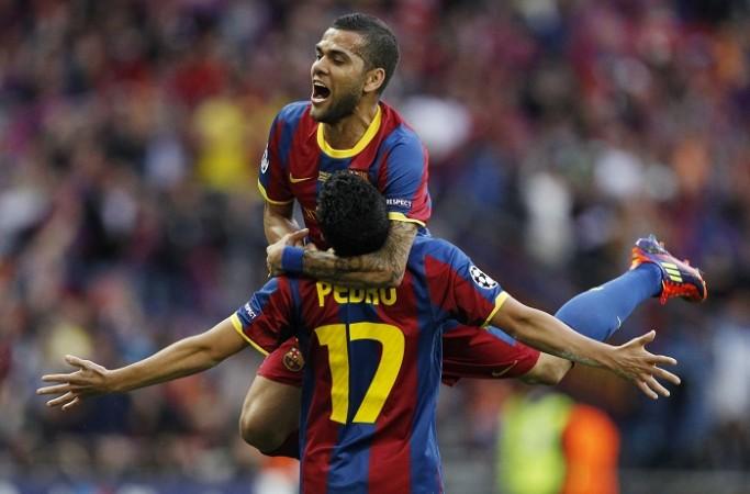 Barcelona players Dani Alves and Pedro Rodriguez are reported Arsenal targets Dani Alves Pedro Rodriguez Barcelona